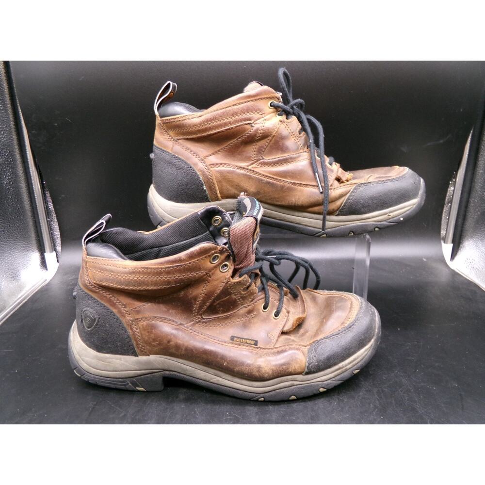 Ariat Terrain Brown Waterproof 10002183 Men's Ranch Boots Size 9D GUC